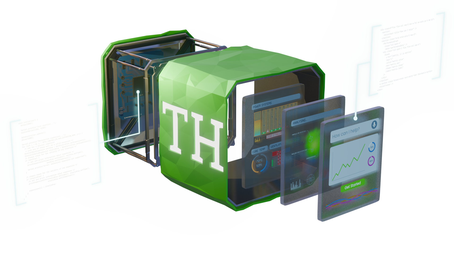 Smart Building Pod Exploded View